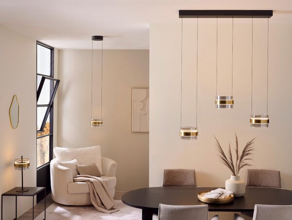 ZÁVESNÉ LED SVIETIDLO, 105/21,5/200 cm - Interiérové svietidlá