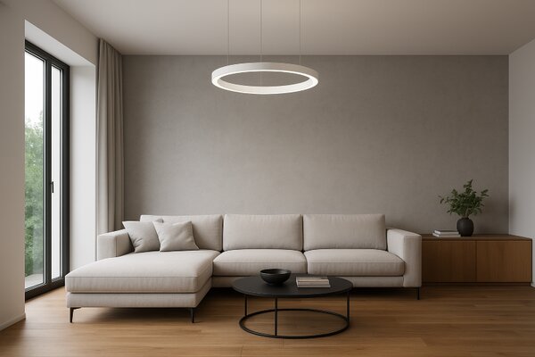 Závesné svietidlo Ideal lux 211381 ORACLE SP1 D70 BIANCO 1xLED 42W/2850lm 3000K biela