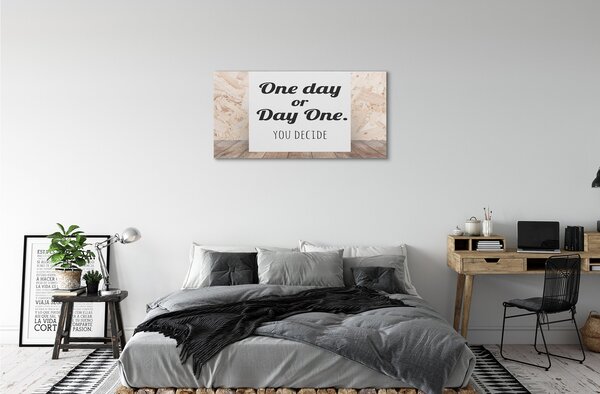 Obraz canvas Čierne písmo na bielom pozadí 100x50 cm