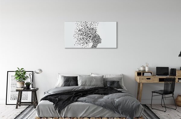 Obraz canvas poznámky hlavy 100x50 cm