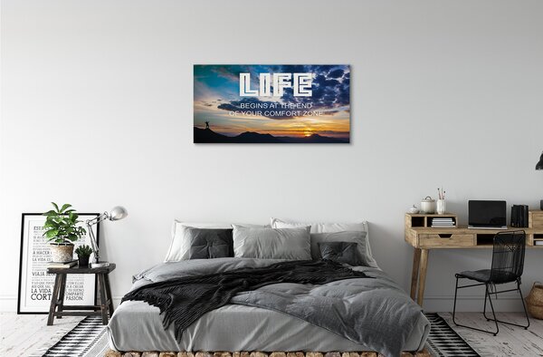 Obraz canvas West nápis neba 100x50 cm