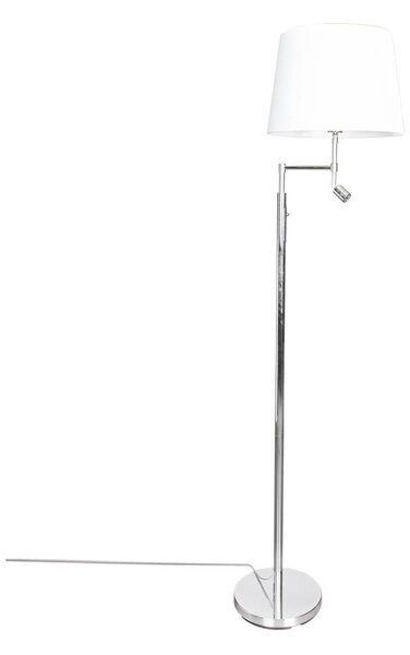 ByRydens 1988780-5000-LED Stojacia lampa ORLANDO 1xE27/5W/230V+LED/3W biela/chró