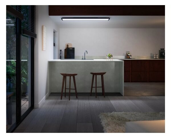 Philips Hue AURELLE LED stmievateľné stropné svietidlo 39W 120x30 cm čierne