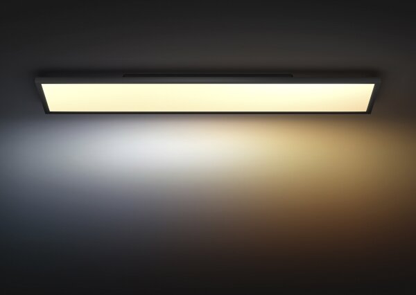 Philips Hue AURELLE LED stmievateľné stropné svietidlo 39W 120x30 cm čierne