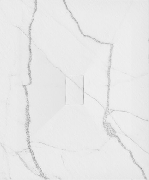 Mexen Hugo, obdĺžniková sprchová vanička, SMC, 120x100cm, imitácia kameňa – biela, 42151012