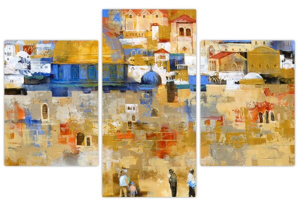 Obraz - Múr nárekov, Jeruzalem, Izrael (90x60 cm)