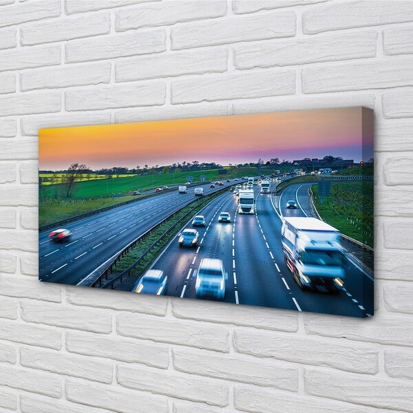 Obraz canvas Car cesty neba 100x50 cm