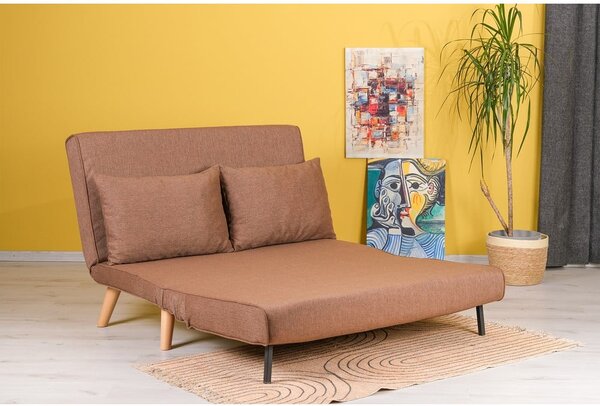 Hnedá rozkladacia pohovka 120 cm Folde – Artie
