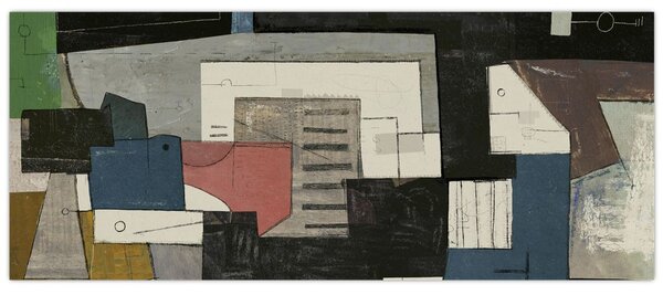 Obraz - Abstrakcia, kubizmus (120x50 cm)