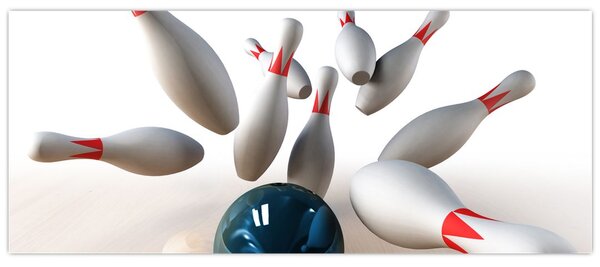 Obraz - Bowling (120x50 cm)
