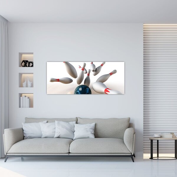 Obraz - Bowling (120x50 cm)