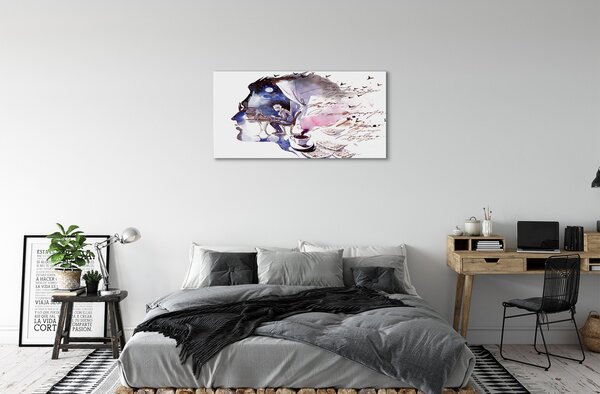 Obraz canvas Obraz tvár človeka 100x50 cm