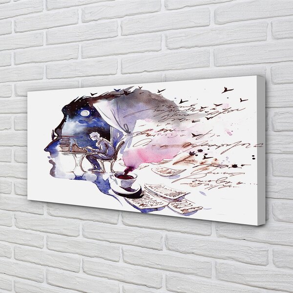 Obraz canvas Obraz tvár človeka 100x50 cm