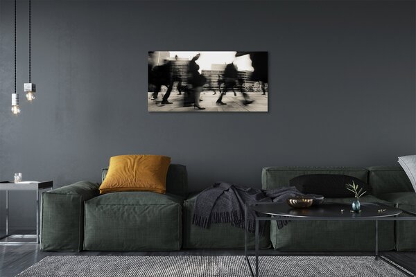 Obraz canvas city ľudí 100x50 cm