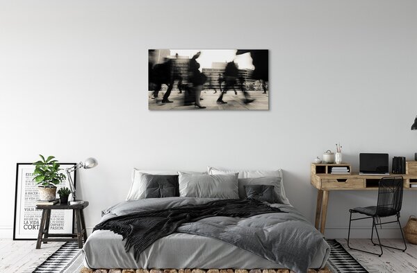 Obraz canvas city ľudí 100x50 cm