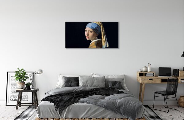 Obraz canvas Dievča s perlovou náušnicou - Johannes Vermeer 100x50 cm