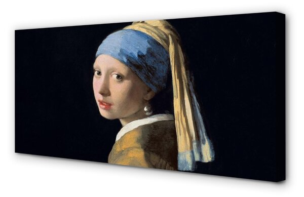 Obraz canvas Dievča s perlovou náušnicou - Johannes Vermeer 100x50 cm