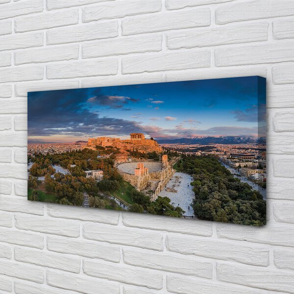 Obraz na plátne Grécko Panorama architektúru Athens 100x50 cm