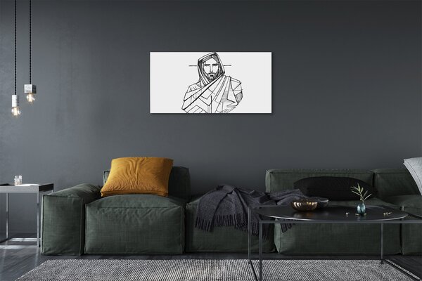 Obraz na plátne Ježiš výkres 100x50 cm