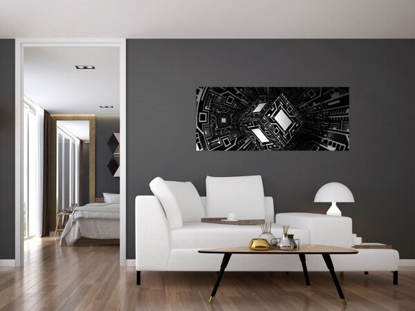 Obraz abstraktné kocky (120x50 cm)