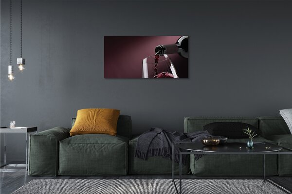 Obraz canvas Maroon biele víno 100x50 cm