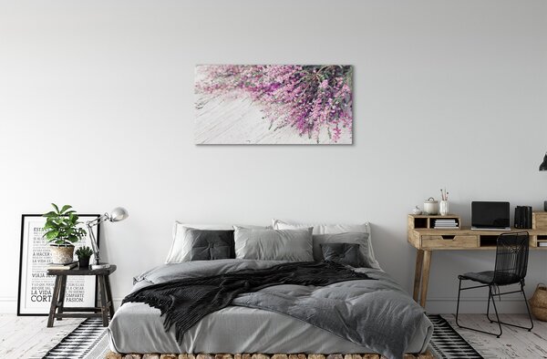 Obraz canvas kvety dosky 100x50 cm