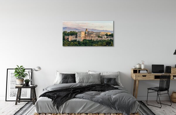 Obraz na plátne Španielsko Castle horský les 100x50 cm