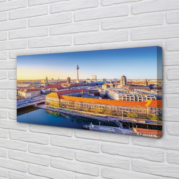 Obraz na plátne Berlín riečny mosty 100x50 cm