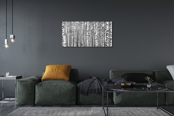 Obraz canvas Čierna a biela strom 100x50 cm