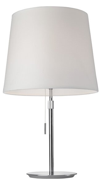 Stolná lampa AMSTERDAM Chrome / White