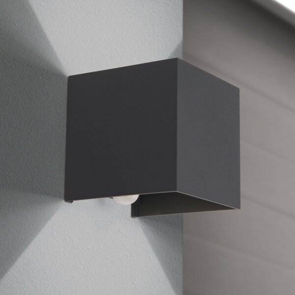 Orion AL 11-1314 - LED vonkajšie nástenné svietidlo s čidlom CUBE-S LED/13W/230V