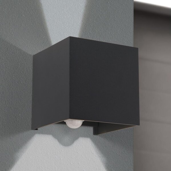 Orion AL 11-1314 - LED vonkajšie nástenné svietidlo s čidlom CUBE-S LED/13W/230V