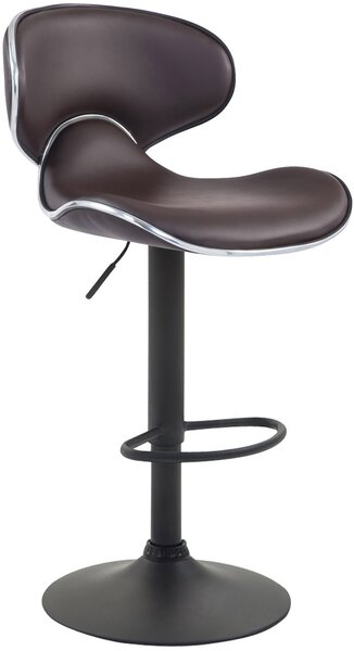 Barová stolička Miami V2 ~ čierna podnož Farba Hnedá