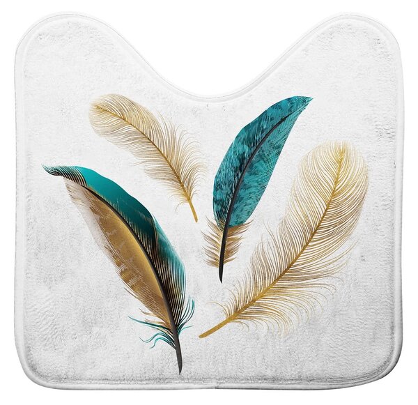Biela WC kúpeľňová predložka 45x45 cm Plumiss – douceur d'intérieur