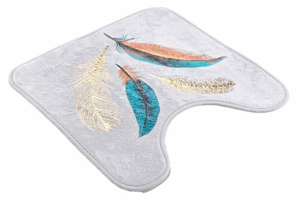 Biela WC kúpeľňová predložka 45x45 cm Plumiss – douceur d'intérieur