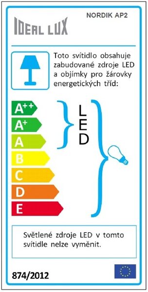 Ideal Lux 158242 LED nástenné svietidlo so smerovou lampičkou Nordik 1x40W | E14 - čierne
