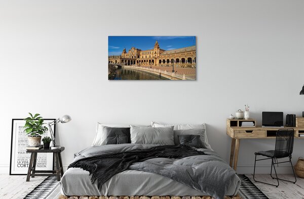 Obraz na plátne Spain Old Market City 100x50 cm