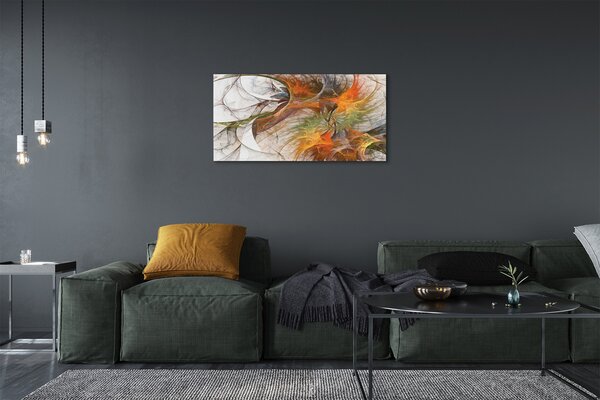 Obraz na plátne Farebné geometrické fraktály 100x50 cm