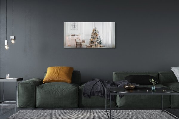 Obraz na plátne vianočné ozdoby 100x50 cm