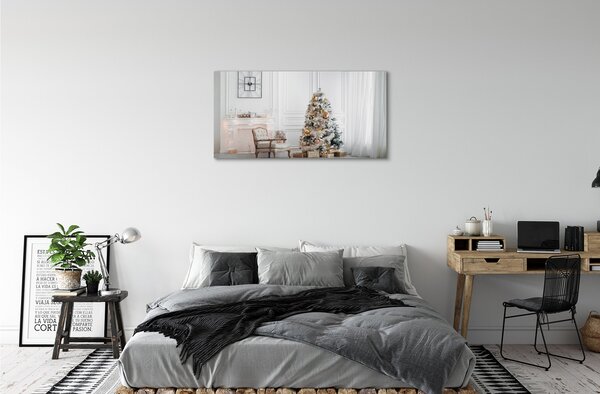 Obraz na plátne vianočné ozdoby 100x50 cm