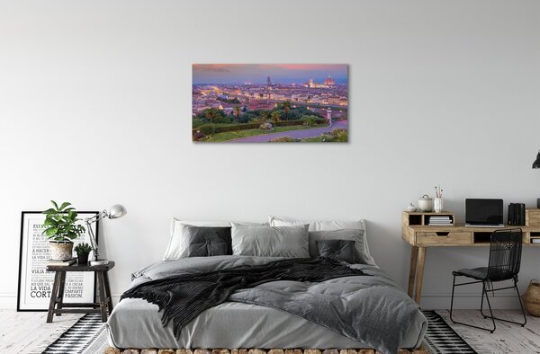Obraz na plátne rieka Taliansko Panorama 100x50 cm