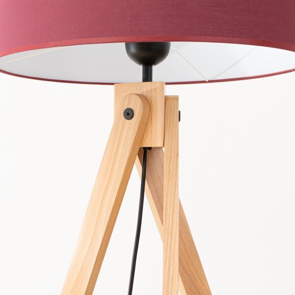 Sollux SL.1907 - Stojacia lampa NATT 1xE27/15W/230V červená