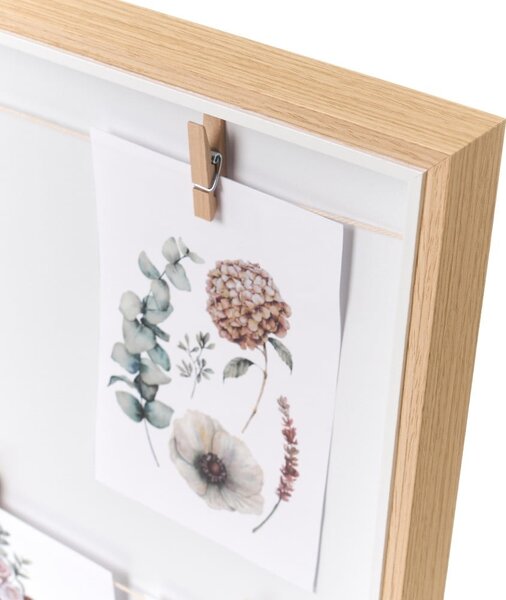 Rámček na stenu v prírodnej farbe 43x43 cm – Casa Selección