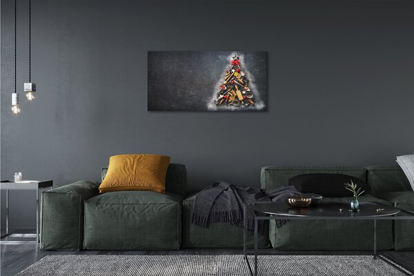 Obraz na plátne vianočné ozdoby 100x50 cm