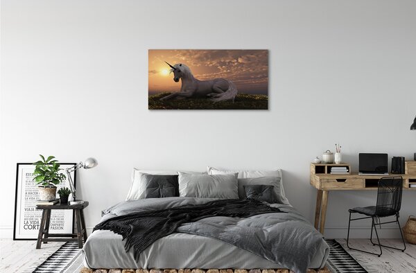 Obraz na plátne Unicorn horské slnko 100x50 cm