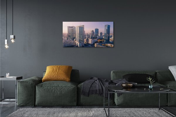 Obraz na plátne Varšava mrakodrapy panorámu 100x50 cm