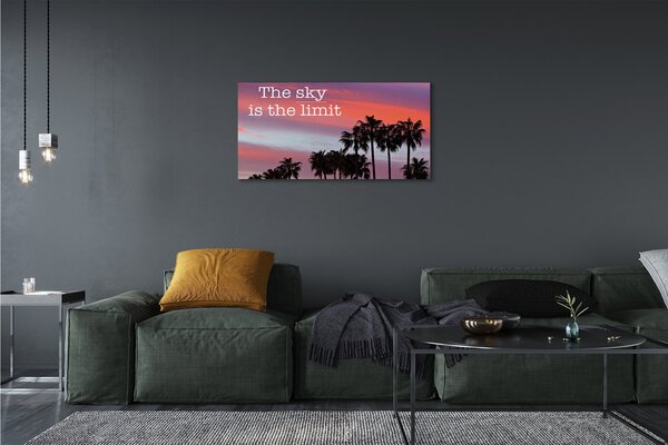 Obraz canvas Palm západu slnka 100x50 cm