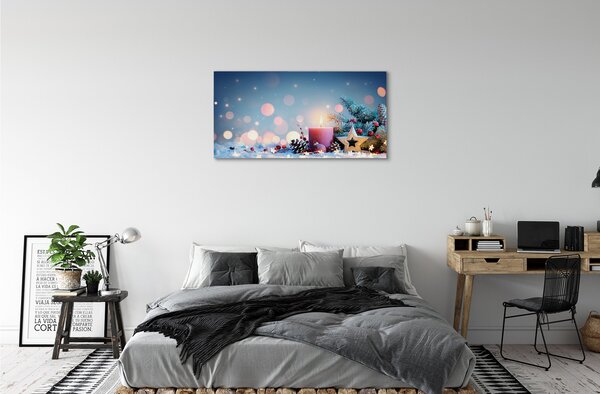 Obraz na plátne Svätý sviečka snehu 100x50 cm