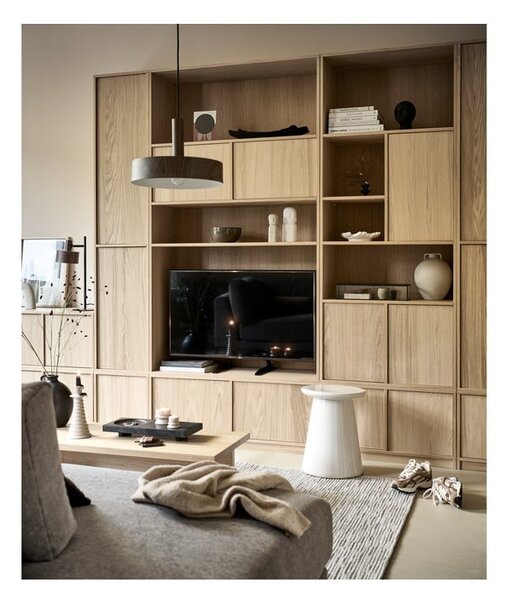 Modulárny TV stolík v dekore duba v prírodnej farbe 110x44 cm Modulair – vtwonen