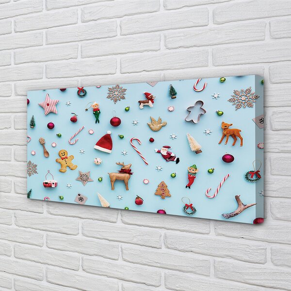 Obraz na plátne Čačky cukroví dekorácie 100x50 cm